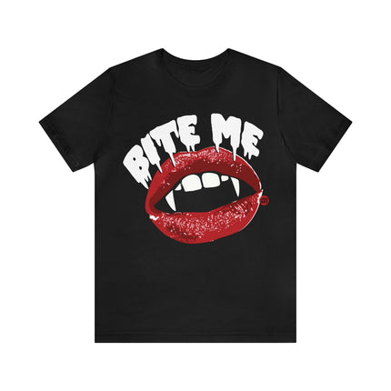 Bite Me Vampire Teeth Unisex Tee