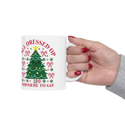 All Dressed Up Christmas Tree Ceramic Mug