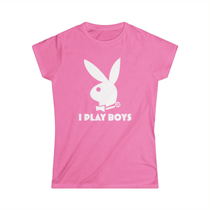 I Play Boys Women's Softstyle Tee