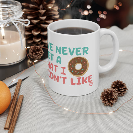 Never Met A Donut Ceramic Mug