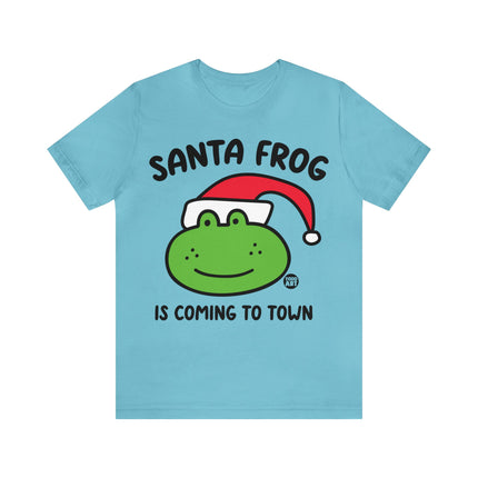 Santa Frog Christmas Unisex Tee