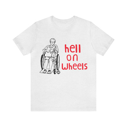 Hell On Wheels Old lady Unisex Short Sleeve Tee