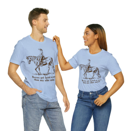 Horses Farted On Unisex Short Sleeve Tee