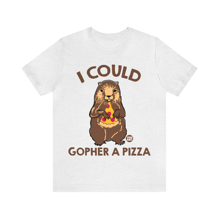 Gopher a Pizza Unisex Short Sleeve Tee