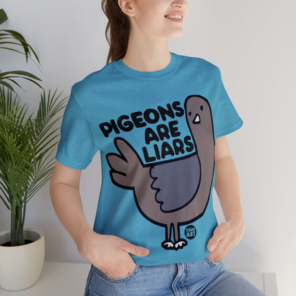 Pigeons Are Liars Unisex Short Sleeve Tee