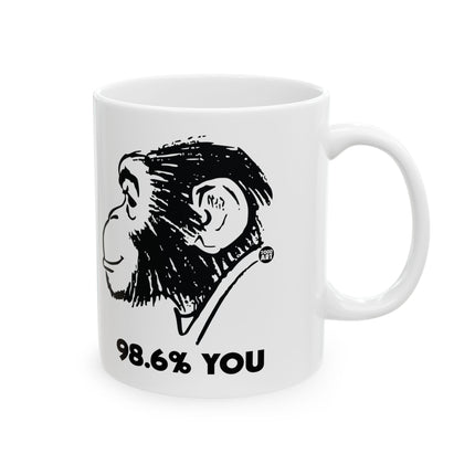 98.6% You Chimp Ceramic Mug