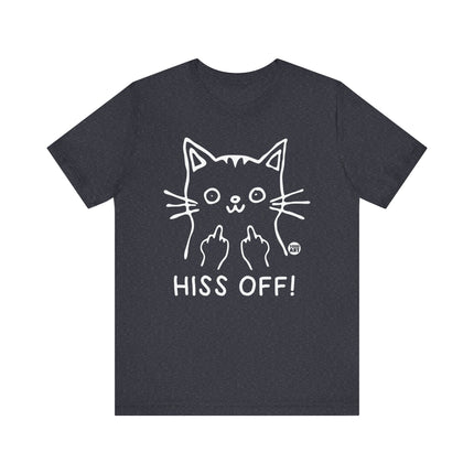 Hiss Off Cat Middle Finger Tee