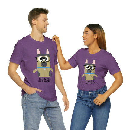 Bow Wow Meow German Shepherd Unisex Tee