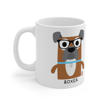 Bow Wow Meow Boxer Ceramic Mug