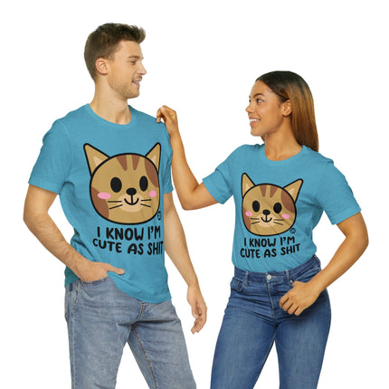 Cute As Shit Cat Unisex Tee