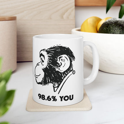 98.6% You Chimp Ceramic Mug