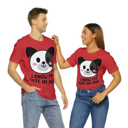 Cute As Shit Dog Unisex Tee