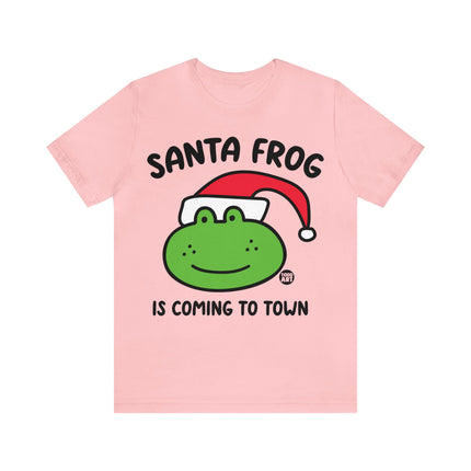 Santa Frog Christmas Unisex Tee