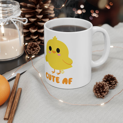 Cute AF Chick Ceramic Mug