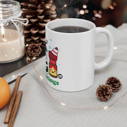 Seasons Greetings Christmas Ceramic Mug