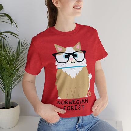 Bow Wow Meow Norwegian Forest Unisex Tee