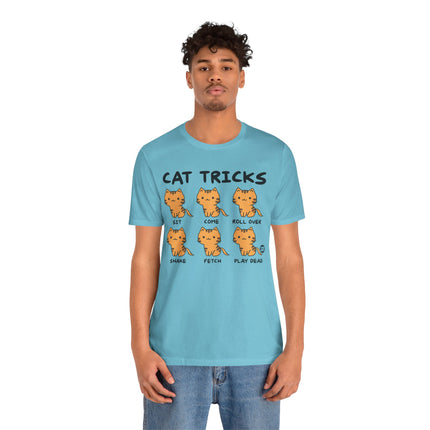 Cat Tricks Tee, Funny Cat Tees, Funny Cat Owner Tshirt