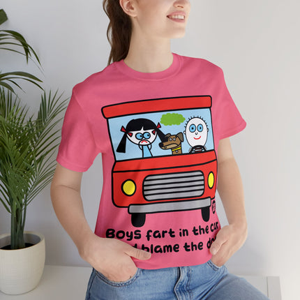 Boys Far in Cars Unisex Short Sleeve Tee