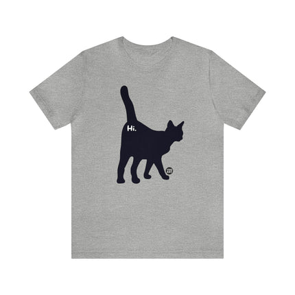 Cat Butt Hi Unisex Short Sleeve Tee