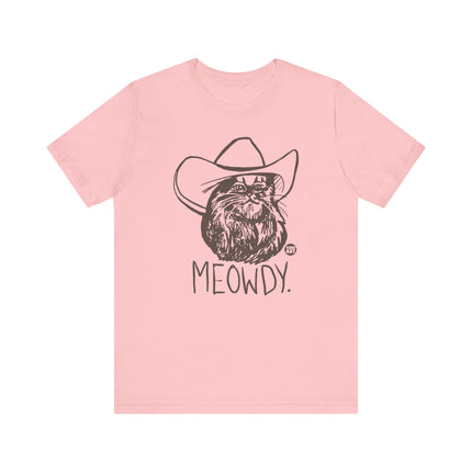 Meowdy Cowboy Cat Tee, Cute Cat Cowboy Tshirt