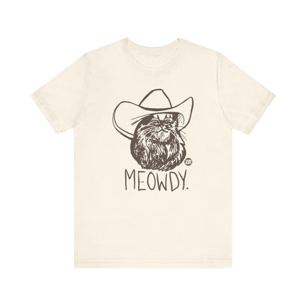 Meowdy Cowboy Cat Tee, Cute Cat Cowboy Tshirt