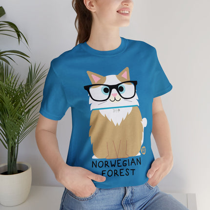 Bow Wow Meow Norwegian Forest Unisex Tee