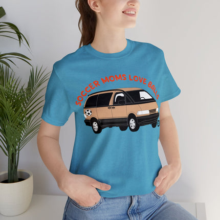 Soccer Moms Love Balls Unisex Short Sleeve Tee