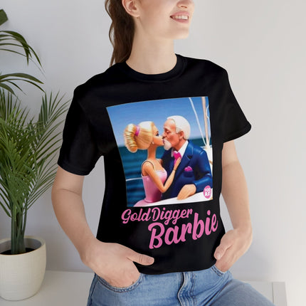 Gold Digger Barbie Unisex Short Sleeve Tee