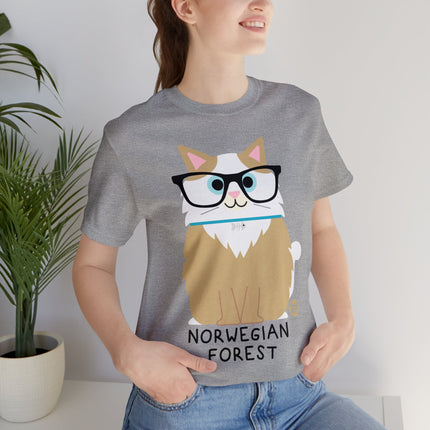 Bow Wow Meow Norwegian Forest Unisex Tee