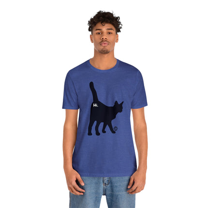 Cat Butt Hi Unisex Short Sleeve Tee