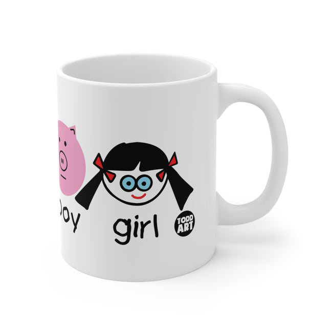 Boy Girl Boy Girl Ceramic Mug