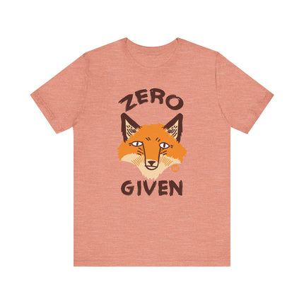 Funny "No Fox Given" Graphic Tee