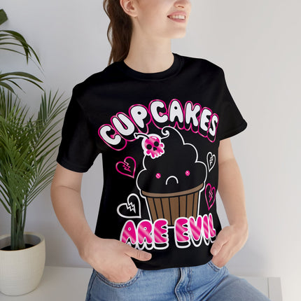 Cupcakes Are Evil Unisex Tee