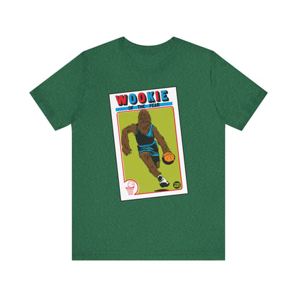 Funny Star Wars "WOOKIE OF THE YEAR" Basketball Card Tee Shirt