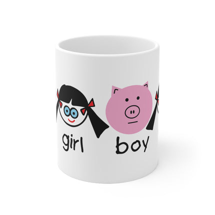 Boy Girl Boy Girl Ceramic Mug