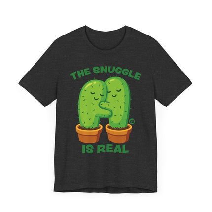 Cute "SNUGGLE IS REAL" Cactus Tee Shirt