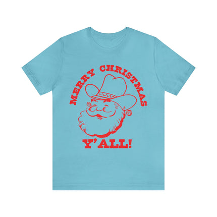 Merry Christmas Ya'll Santa Unisex Tee