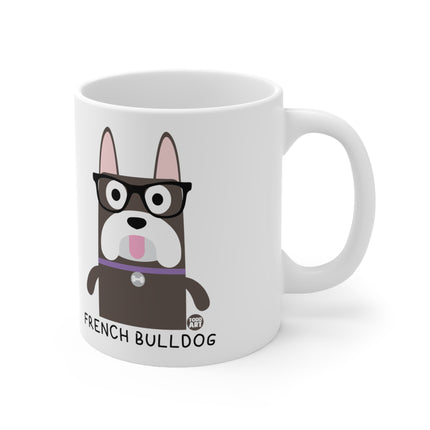 Bow Wow Meow French Bulldog Ceramic Mug