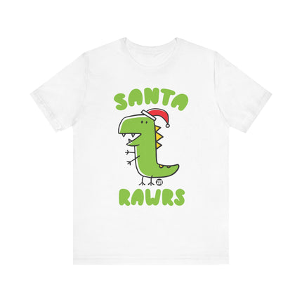 Cute "SANTA RAWRS" Dino Tee Shirt