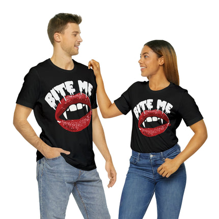 Bite Me Vampire Teeth Unisex Tee