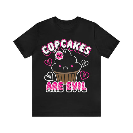 Cupcakes Are Evil Unisex Tee