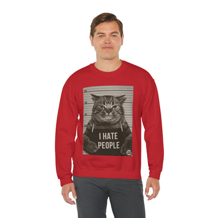 I Hate People Cat Crewneck Sweatshirt