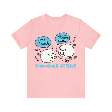 Snowball Fight Unisex Short Sleeve Tee