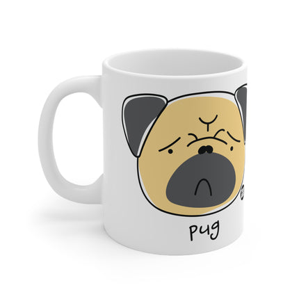 Dog Breeds Pug Ceramic Mug