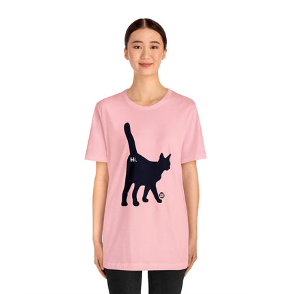 Cat Butt Hi Unisex Short Sleeve Tee