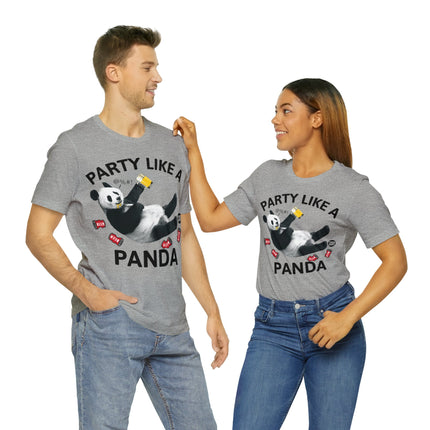 Party Like a Panda Unisex Short Sleeve Tee