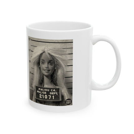 Barbie Mugshot Ceramic Mug