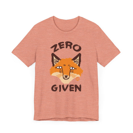 Funny "No Fox Given" Graphic Tee