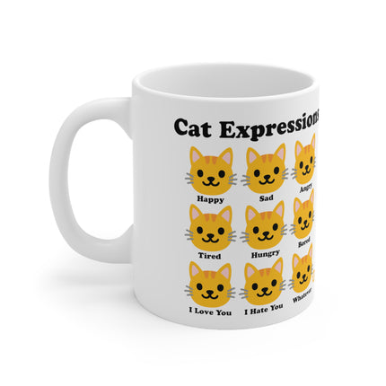 Cat Expressions Ceramic Mug