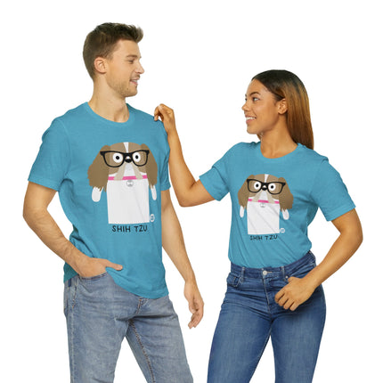 Bow Wow Meow Shih Tzu Unisex Tee